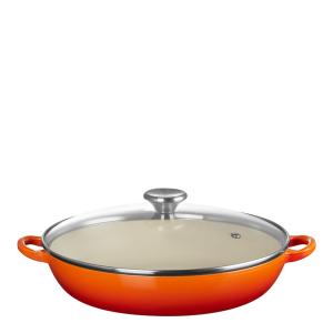 Le Creuset Buffetgryte med glasslokk 3,5L/30 cm volcanic