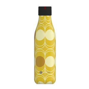 Les Artistes Bottle Up Design termoflaske 0,5L abstrakt gul/brun