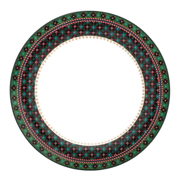 Pip Studio Berry Blues Clover tallerken 26,5 cm grønn