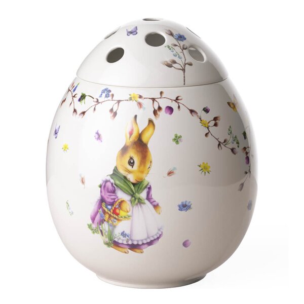 Villeroy & Boch Spring Fantasy Emma & Paul vase 18 cm 2,8L grønn/hvit