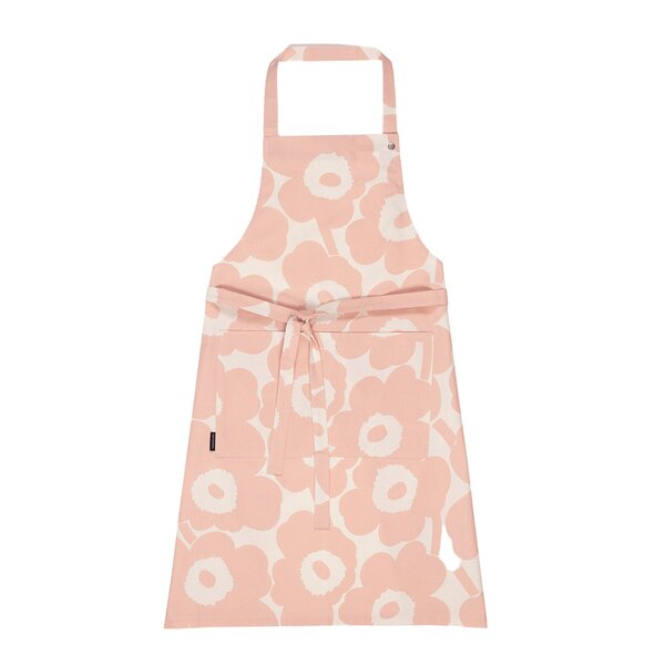 Marimekko Pieni Unikko forkle peach