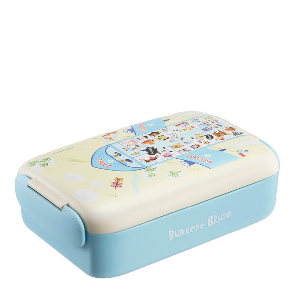 Modern House Bukkene Bruse lunsjboks 0,9L tegneserie gul/blå