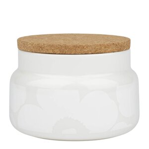 Marimekko Oiva Unikko beholder 0,7 L hvit