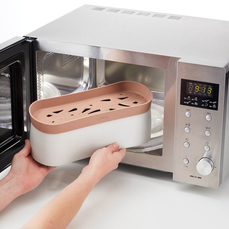 Lékué Hurtigkoker for pasta i mikrobølgeovn 1,5 L terrakotta