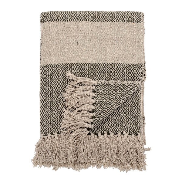 Bloomingville Pledd Fidan 160x130 cm grønn