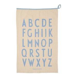 Design Letters Favourite Premium Classic kjøkkenhåndkle 50 x 70 cm natur/lys blå
