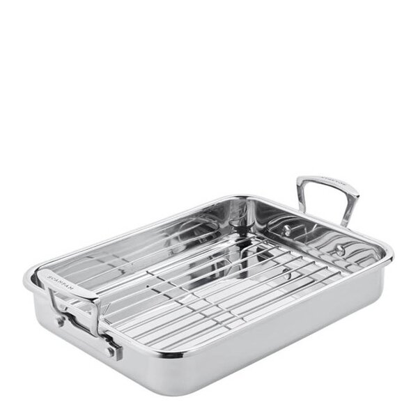 Scanpan Impact langpanne m/rist 42,5x26 cm stål