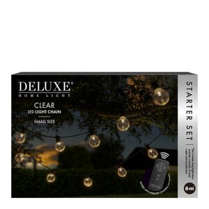 DeluxeHomeart LED lyslenke startsett liten 6 m klar