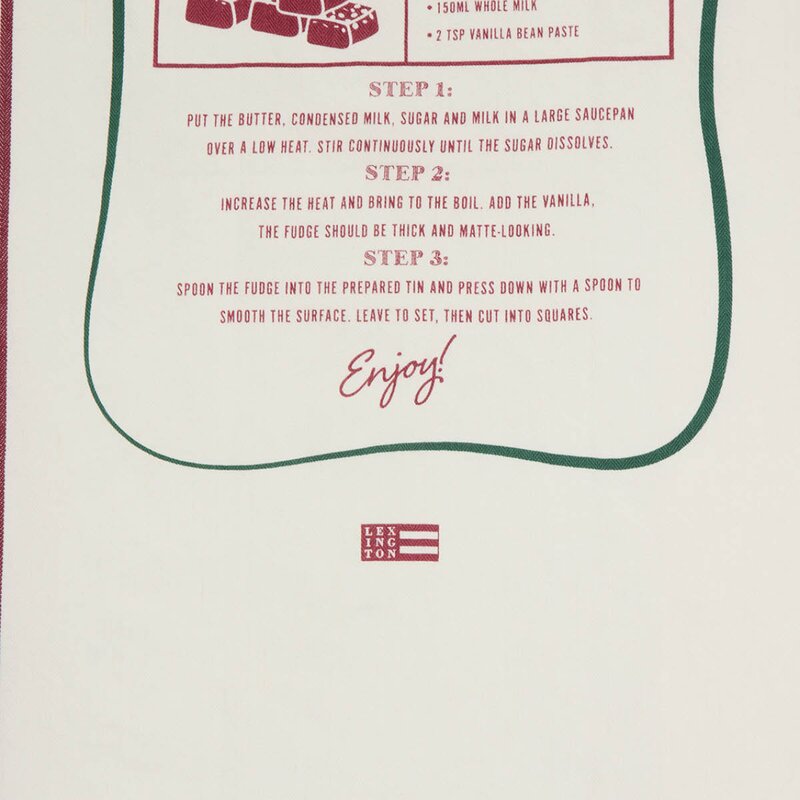 Lexington Original kjøkkenhåndkle Christmas Fudge 50x70 cm hvit/rød/grønn