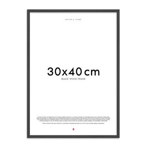 Poster & Frame Treramme 30x40 cm svart