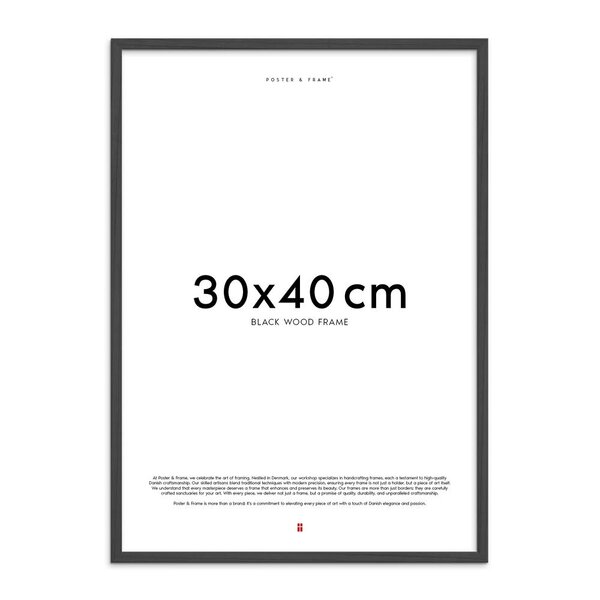 Poster & Frame Treramme 30x40 cm svart