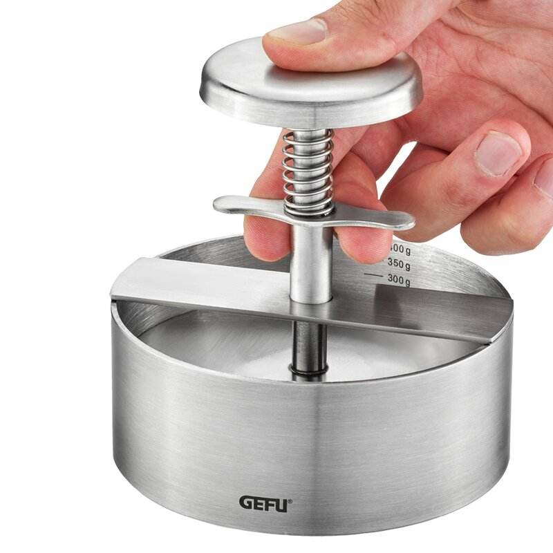 Gefu Patti hamburgerpresse 11,5 cm stål