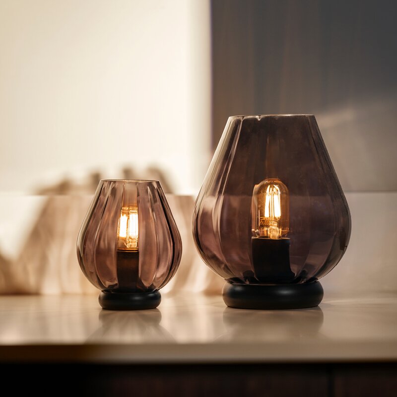 Magnor Rocks XO bordlampe 20,4 cm koksgrå
