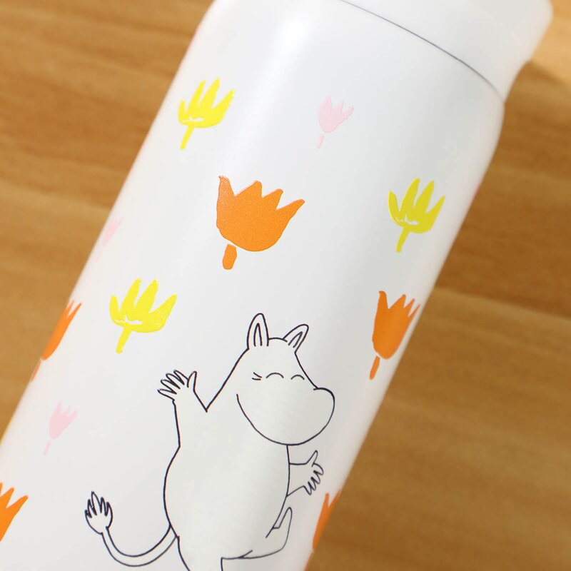 Moomin Mummi termokopp 20 cl blomster hvit
