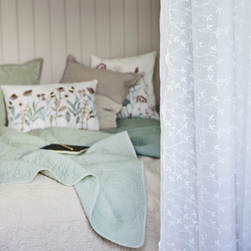 Lene Bjerre Isabelle pledd 170x130 cm salviegrønn