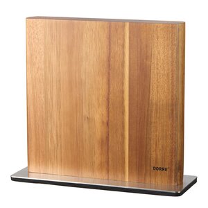 Dorre Kira knivstativ med magnet 25x10 cm akasie/rustfritt stål