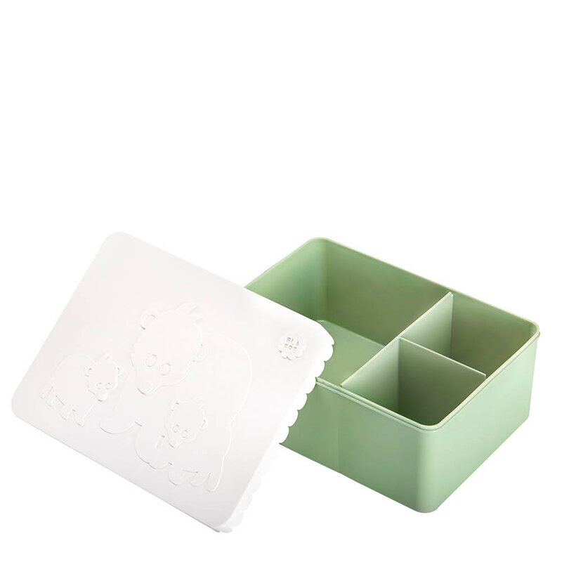 Blafre Matboks i plast treroms 7x14x19 cm Bjørn hvit