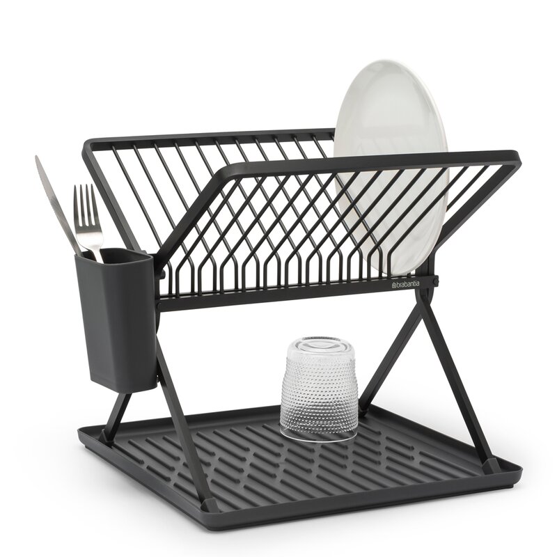 Brabantia SinkSide sammenleggbart oppvaskstativ 31,5x33x37 cm svart