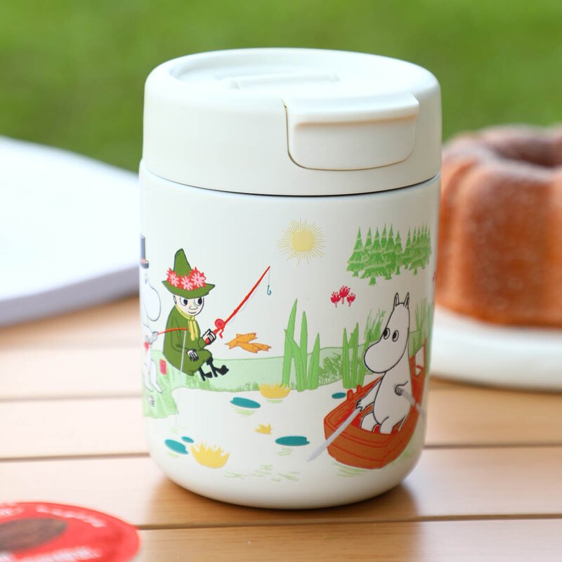 Moomin Mummi termokopp 32 cl ferie hvit