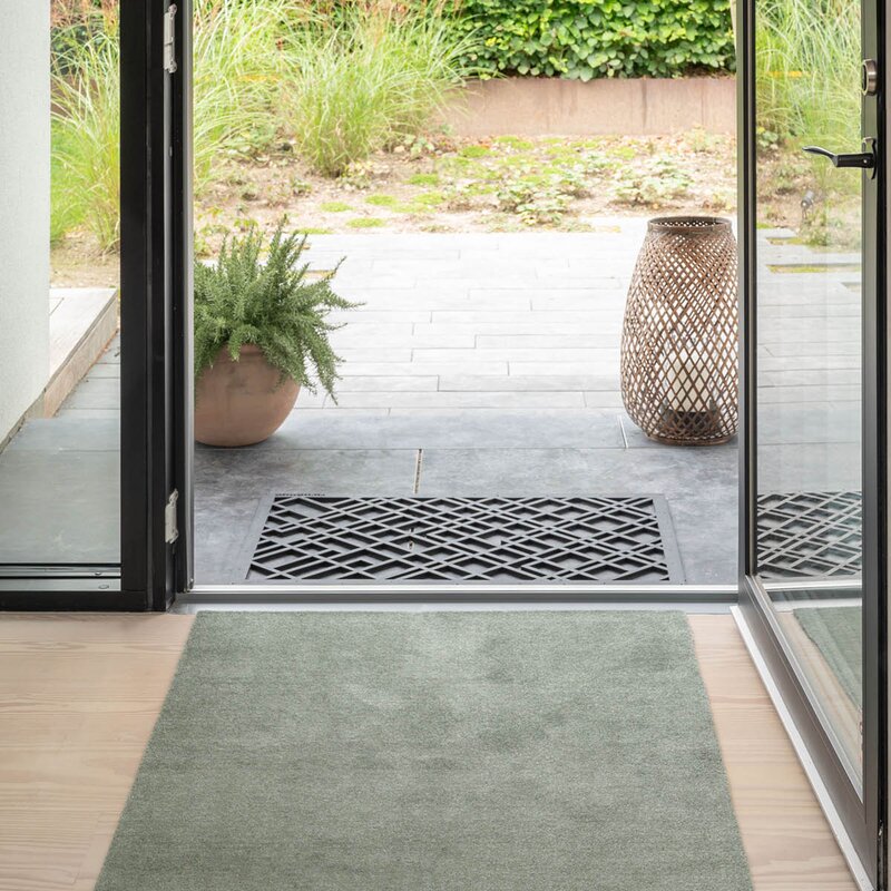 Tica Copenhagen Lines dørmatte gummi 90x60x1 cm svart
