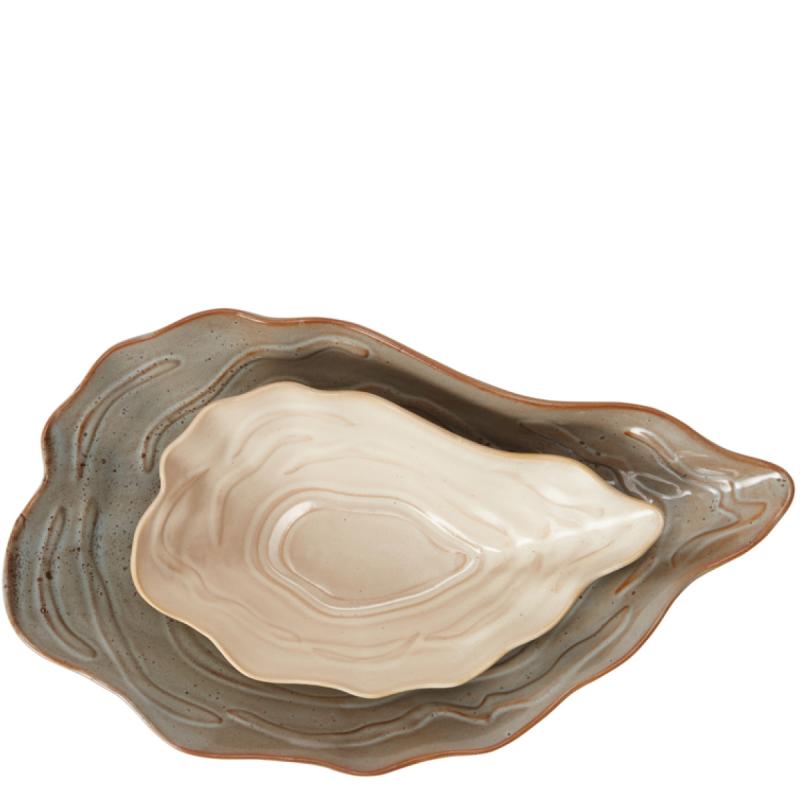 Stiernholm Oyster skål 30x17x6,2 cm grå