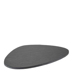 Modern House Slate serveringsfat 22x16 cm oval svart