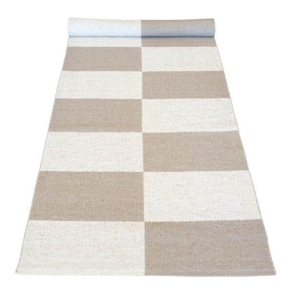 Rotor Design Gangteppe Square 250x70 cm beige/hvit