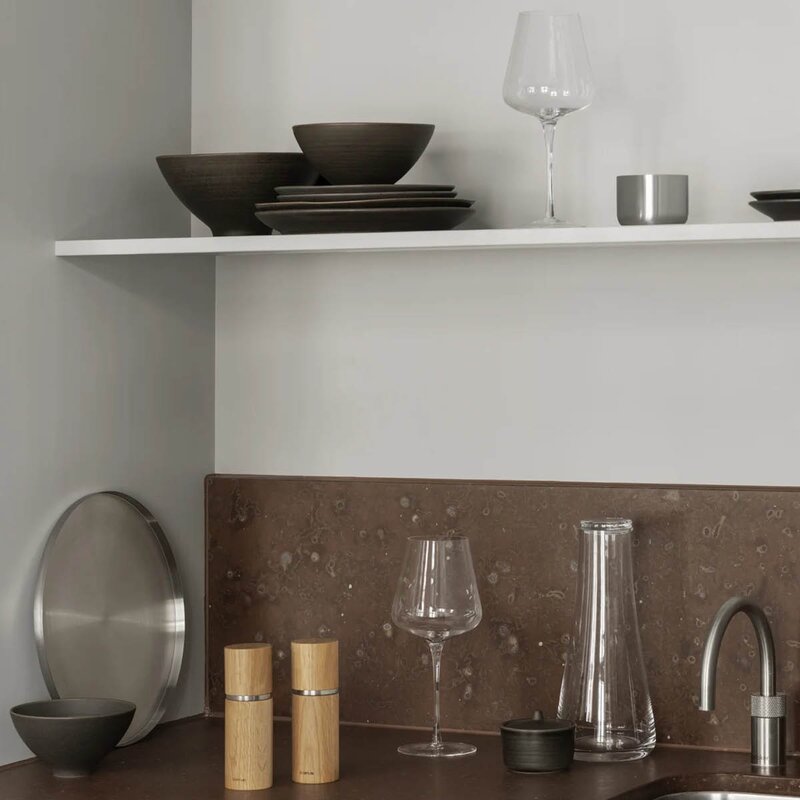 Blomus Kumi salatbolle S 21 cm mørk brun