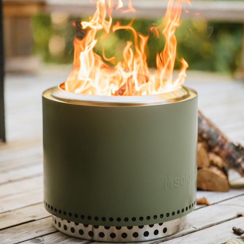 Solo Stove Bonfire + stand 2.0 bålpanne 49,5x44,5 cm deep olive