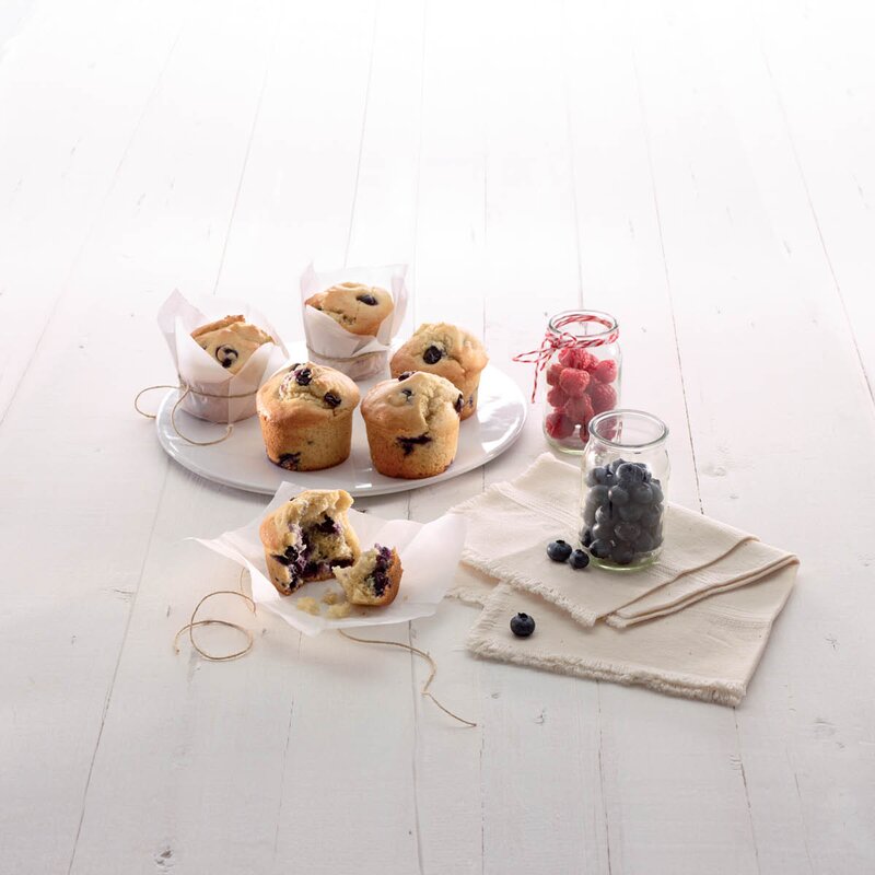 Lékué Silikonform for muffins 6 hull svart