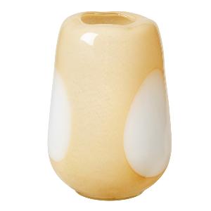 Broste Copenhagen Ada Dot vase 26 cm golden fleece