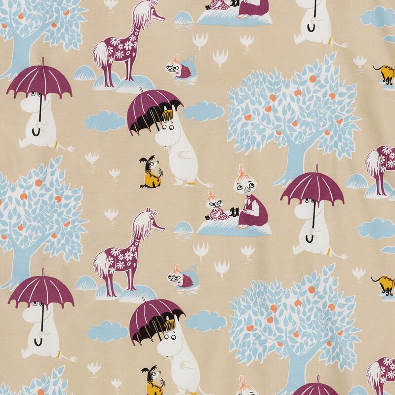 MoominArabia Mummi sengesett 140x200 cm Under paraplyen multi