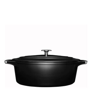 Anders Petter Stenfors støpejernsgryte oval 6,3L svart