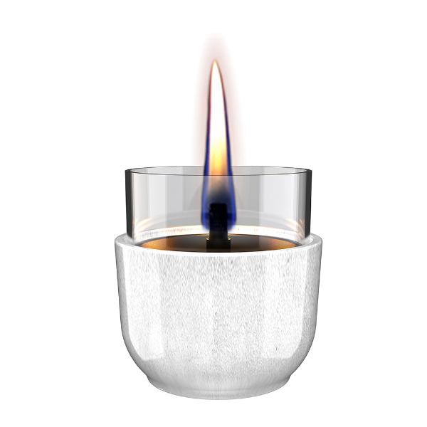 Tenderflame Violet lykt D10 cm hvit