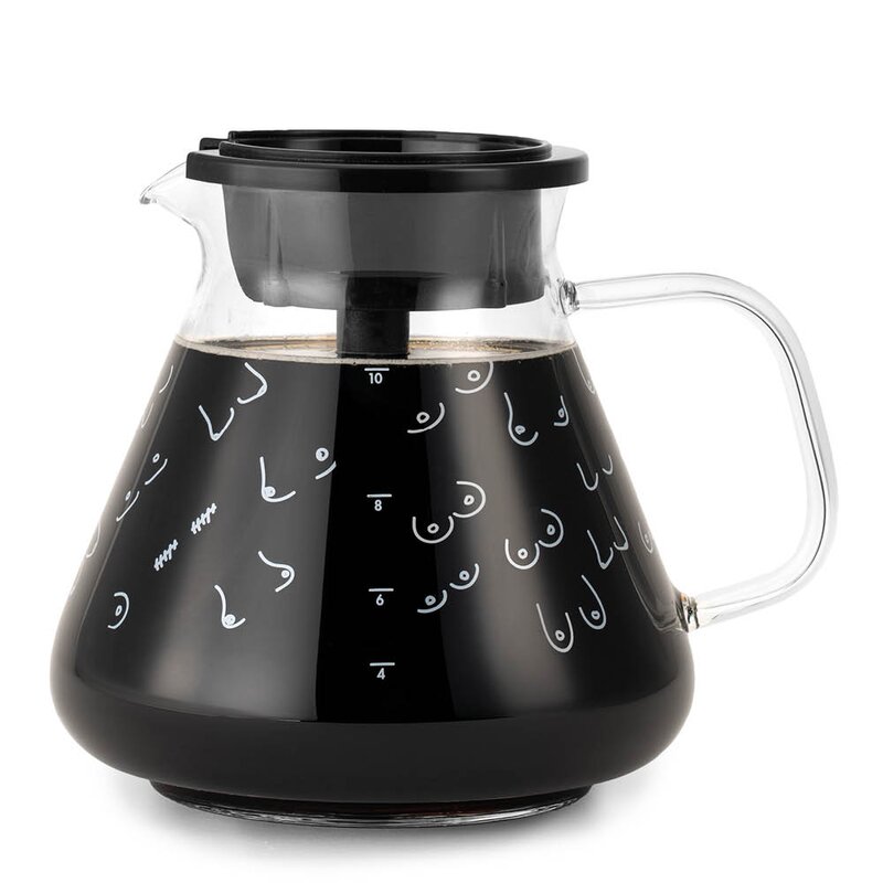 OBH Nordica Rosa sløyfe glasskanne 1,25L til Blooming kaffetrakter brystmønster