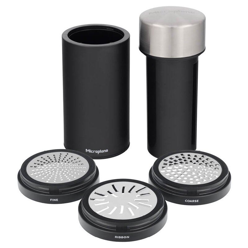 Microplane Universal Mill rivjern med 3 blader svart