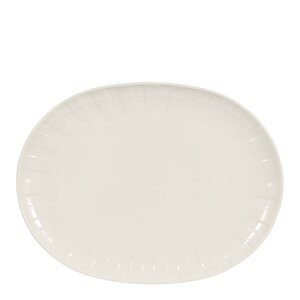 Stiernholm Senja serveringsfat oval 23x30 cm hvit