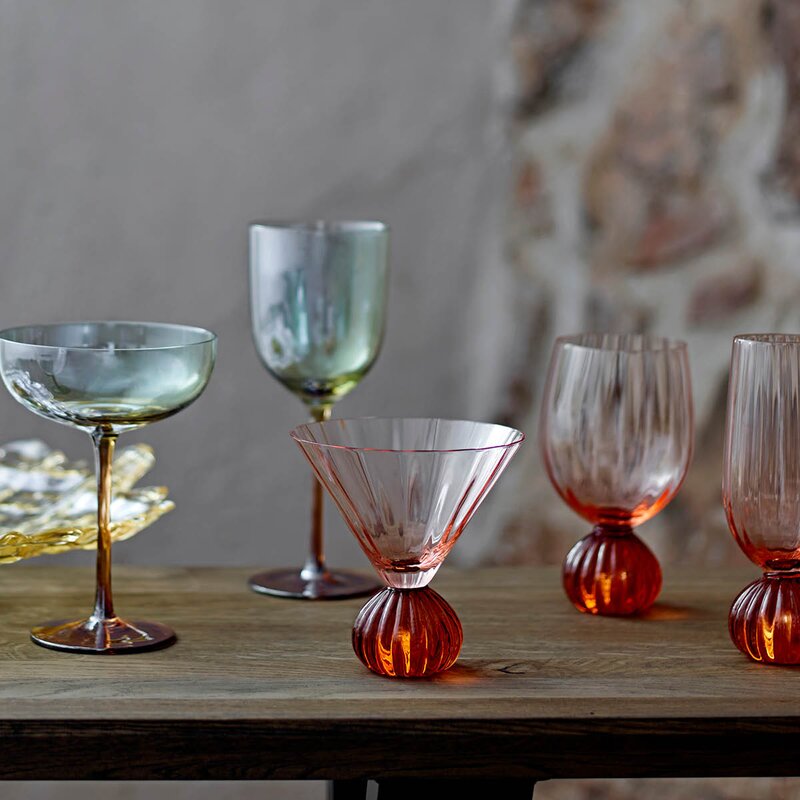 Bloomingville Taurin champagneglass 25 cl rosa