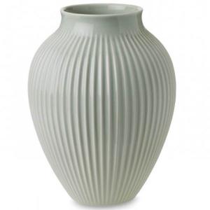 Knabstrup Keramik Vase riller 27 cm mintgrønn