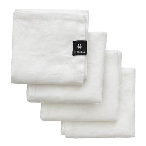 Himla Sunshine serviett 45x45 4 stk white