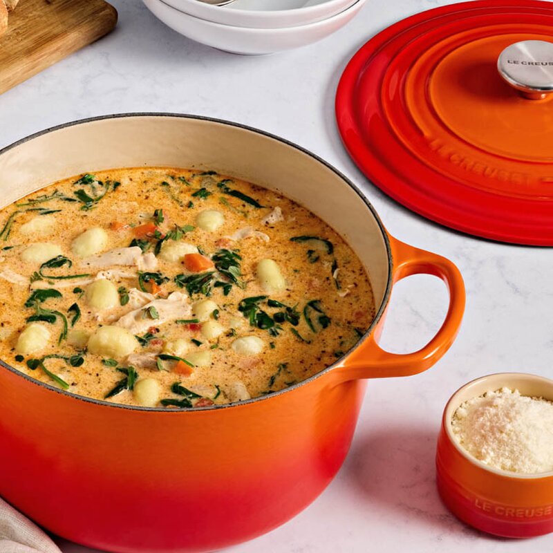 Le Creuset Signature støpejernsgryte rund 26 cm 6,3L volcanic