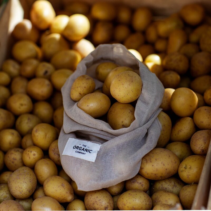 The Organic Company Matpose gjenbrukbar 3 stk stone