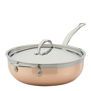 Hestan Copperbond traktørpanne med lokk 28cm 4,7L kobber