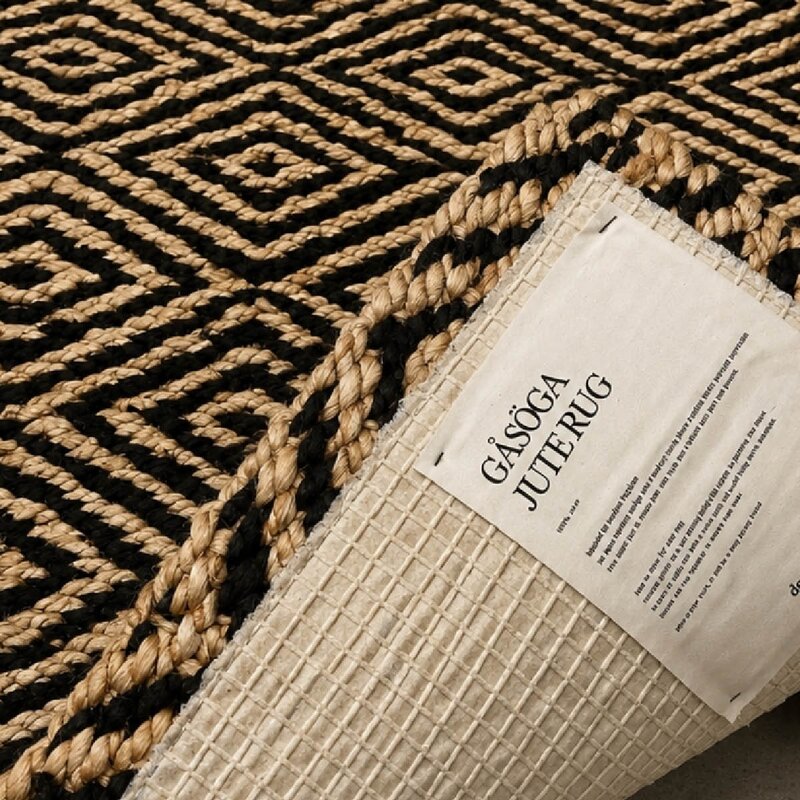 Deco Nord Gåsöga dørmatte 60x90 cm Nature/Black beauty