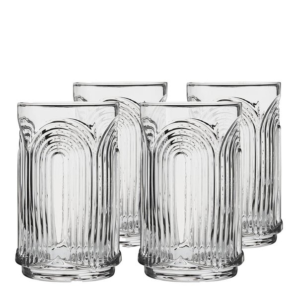 Viski Deco Highball glass Beau i krystall 53 cl 4 stk