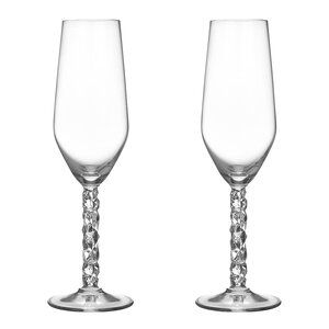 Orrefors Carat champagneglass 24 cl 2 stk