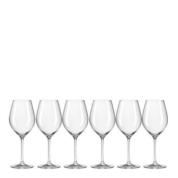 Modern House Sontell rødvinsglass universal 66 cl 6 stk klar