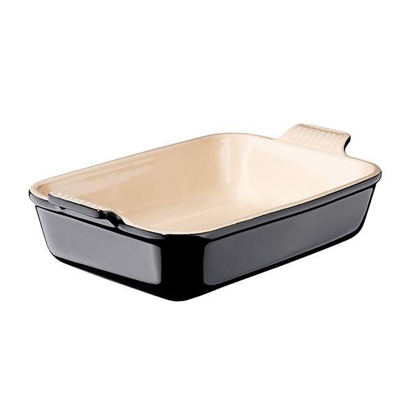 Le Creuset – Heritage rektangulært fat 32×24 cm black