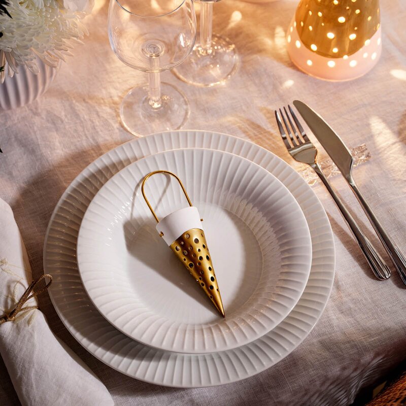 Kähler Hammershøi tallerken 27 cm 4 stk hvit