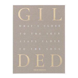 Printworks Gilded smykkeskrin 26x20 cm beige/gull